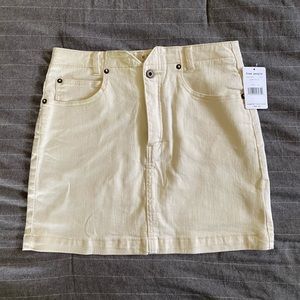 Free People White Mini Skirt